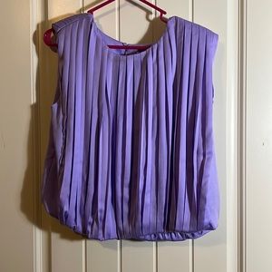 Do+Be boutique pleated blouse in lavender new small